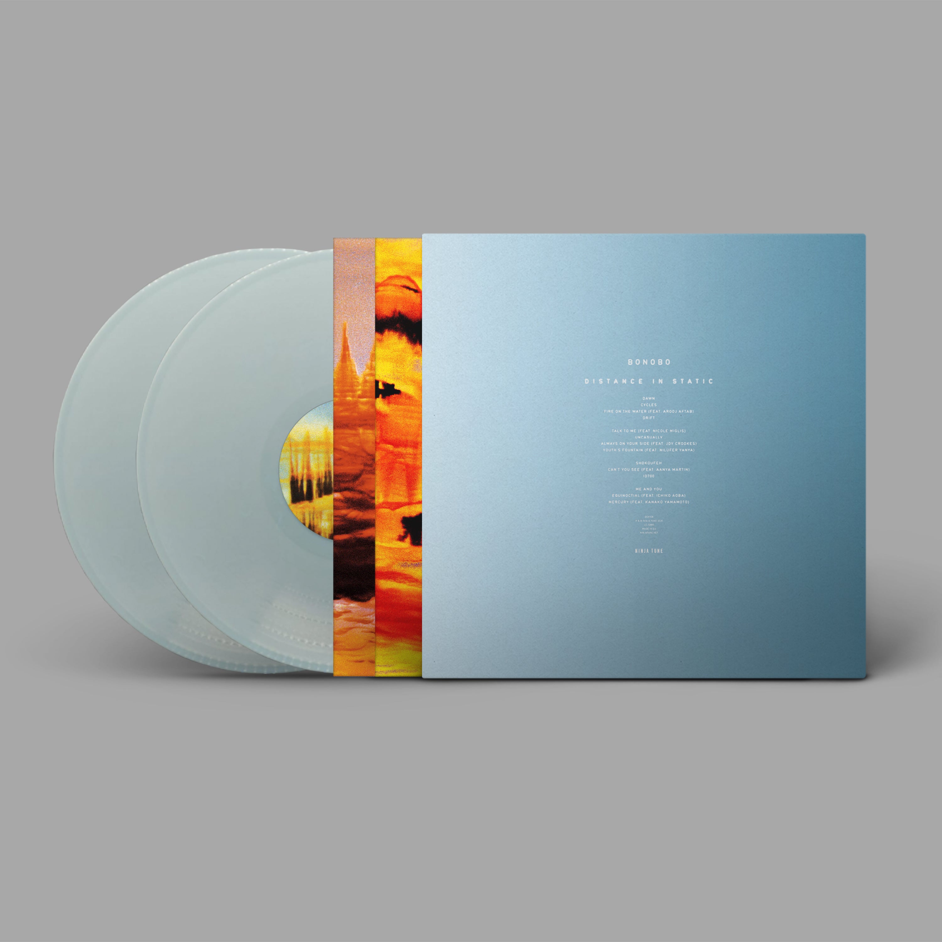 BONOBO - DISTANCE IN STATIC - LIMITED INDIES ONLY PASTEL BLUE 2LP VINYL