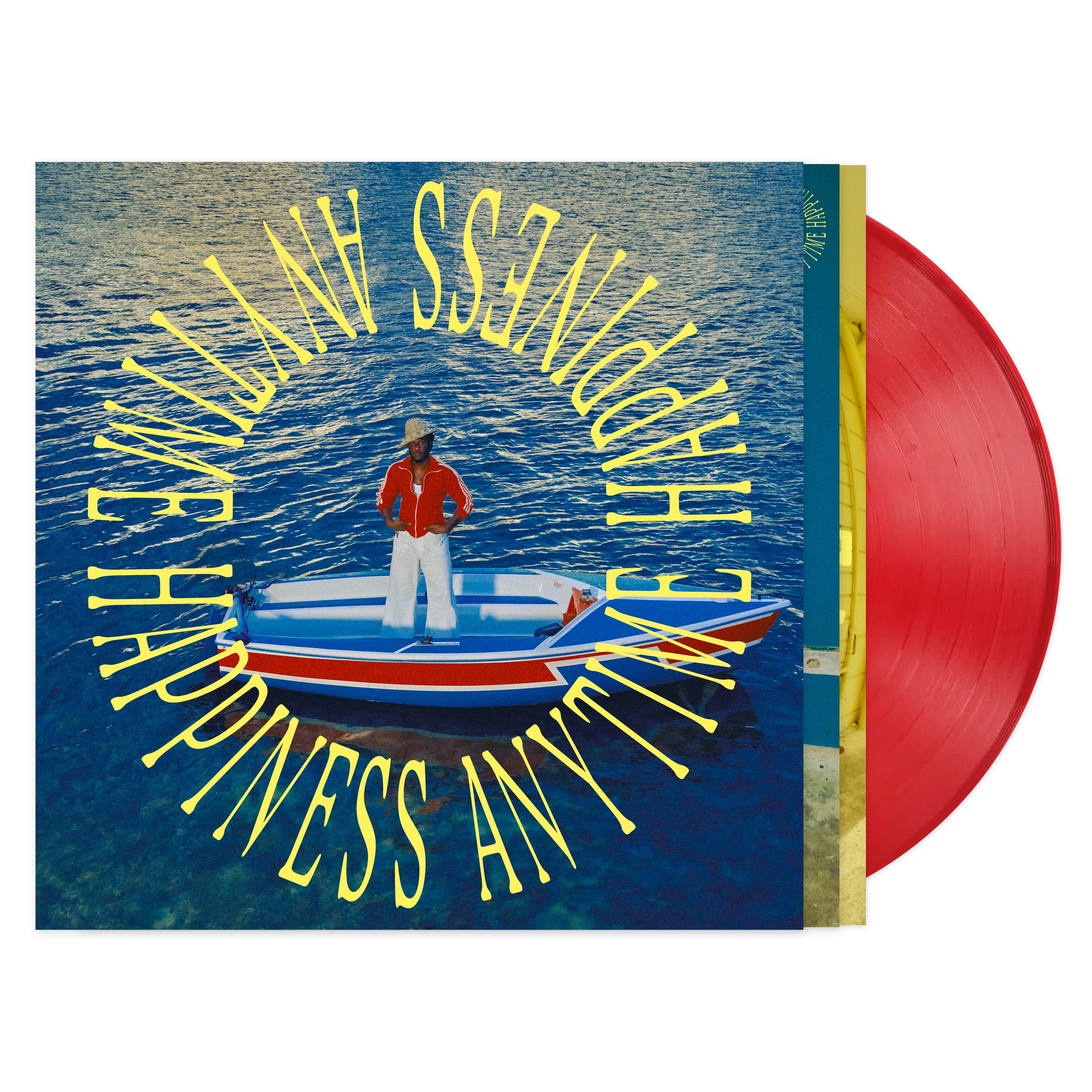 LEON BRIDGES - HAPPINESS ANYTIME - RETAIL EXCLUSIVE CAMPARI RED VINYL LP