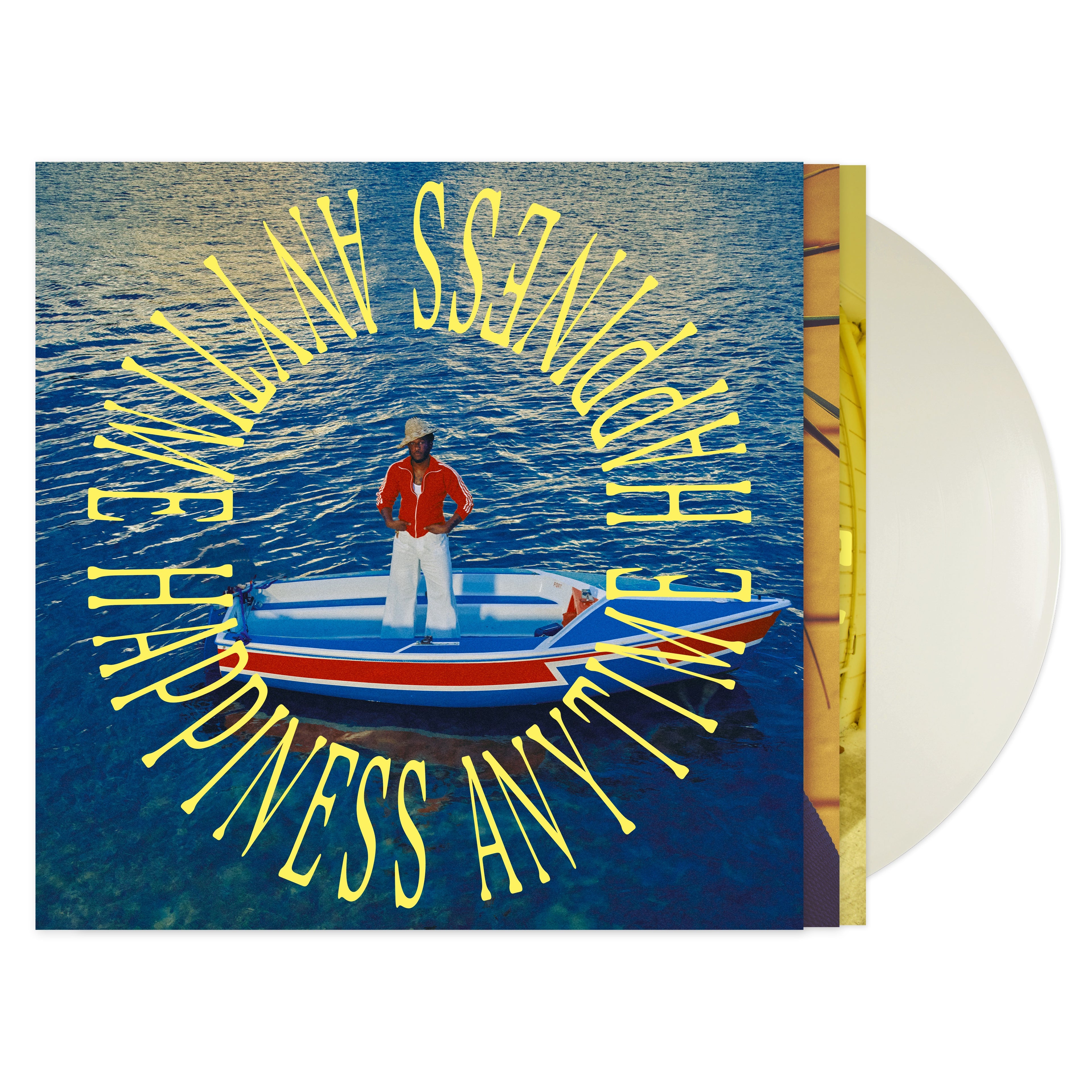 LEON BRIDGES - HAPPINESS ANYTIME - WHITE SAND VINYL LP