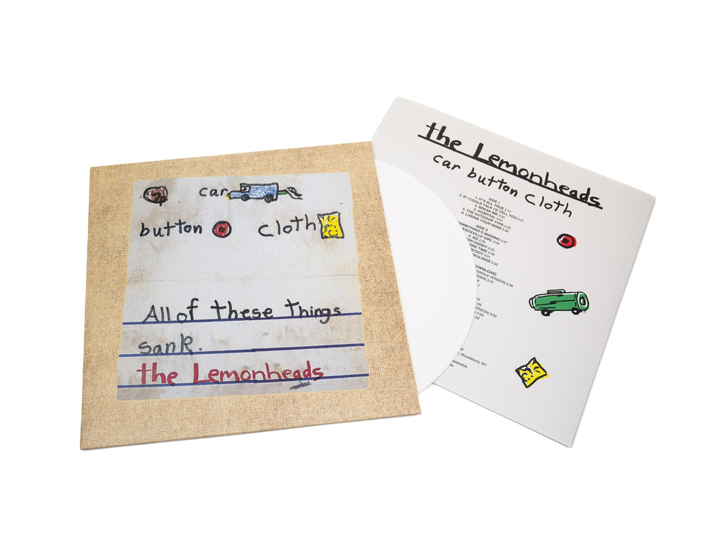 THE LEMONHEADS - CAR BUTTON CLOTH 30TH ANNIVERSARY EDITION - LIMITED WHITE VINYL LP