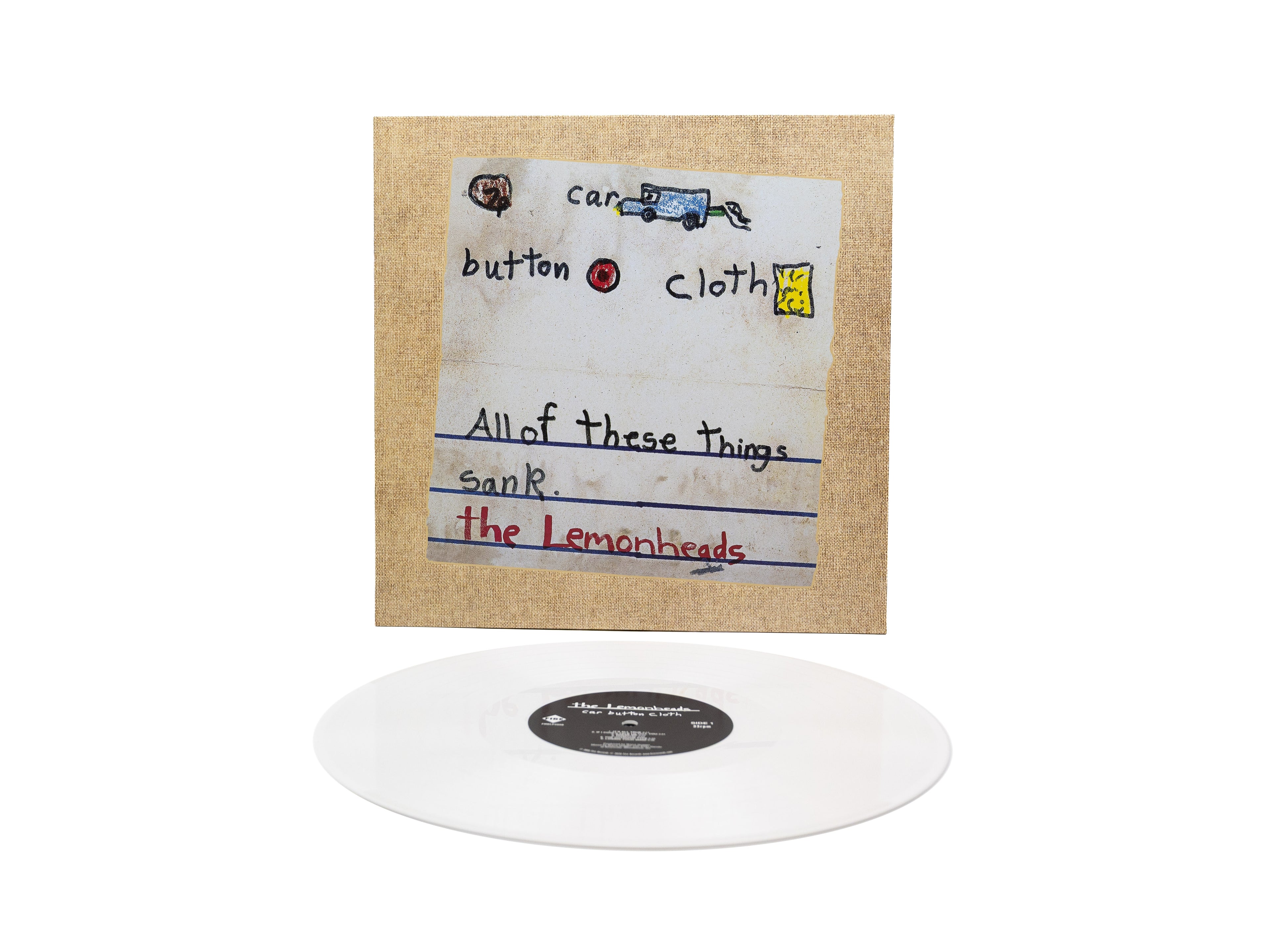 THE LEMONHEADS - CAR BUTTON CLOTH 30TH ANNIVERSARY EDITION - LIMITED WHITE VINYL LP