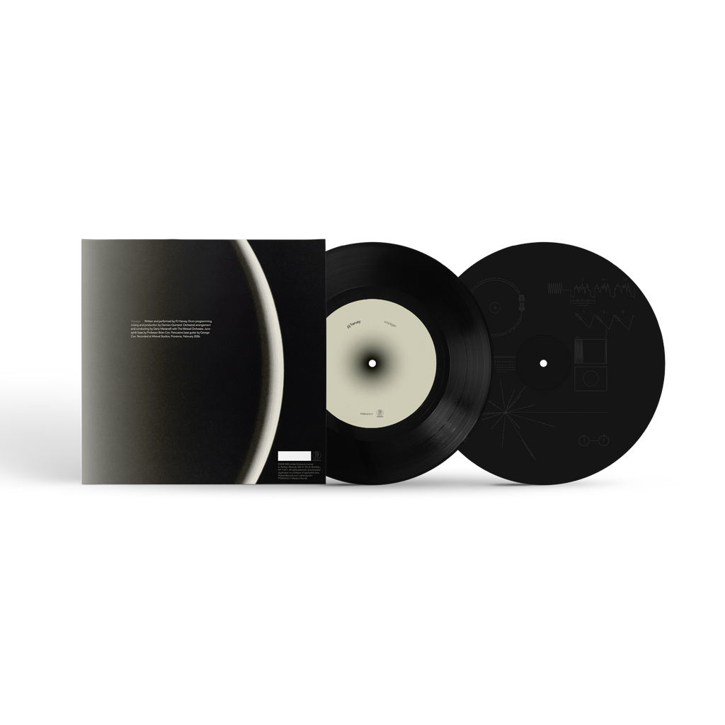 PJ HARVEY - VOYAGER - LIMITED EDITION ETCHED 7" BLACK VINYL IN DEBOSSED SLEEVE