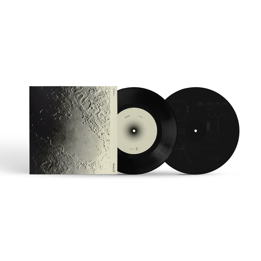 PJ HARVEY - VOYAGER - LIMITED EDITION ETCHED 7" BLACK VINYL IN DEBOSSED SLEEVE