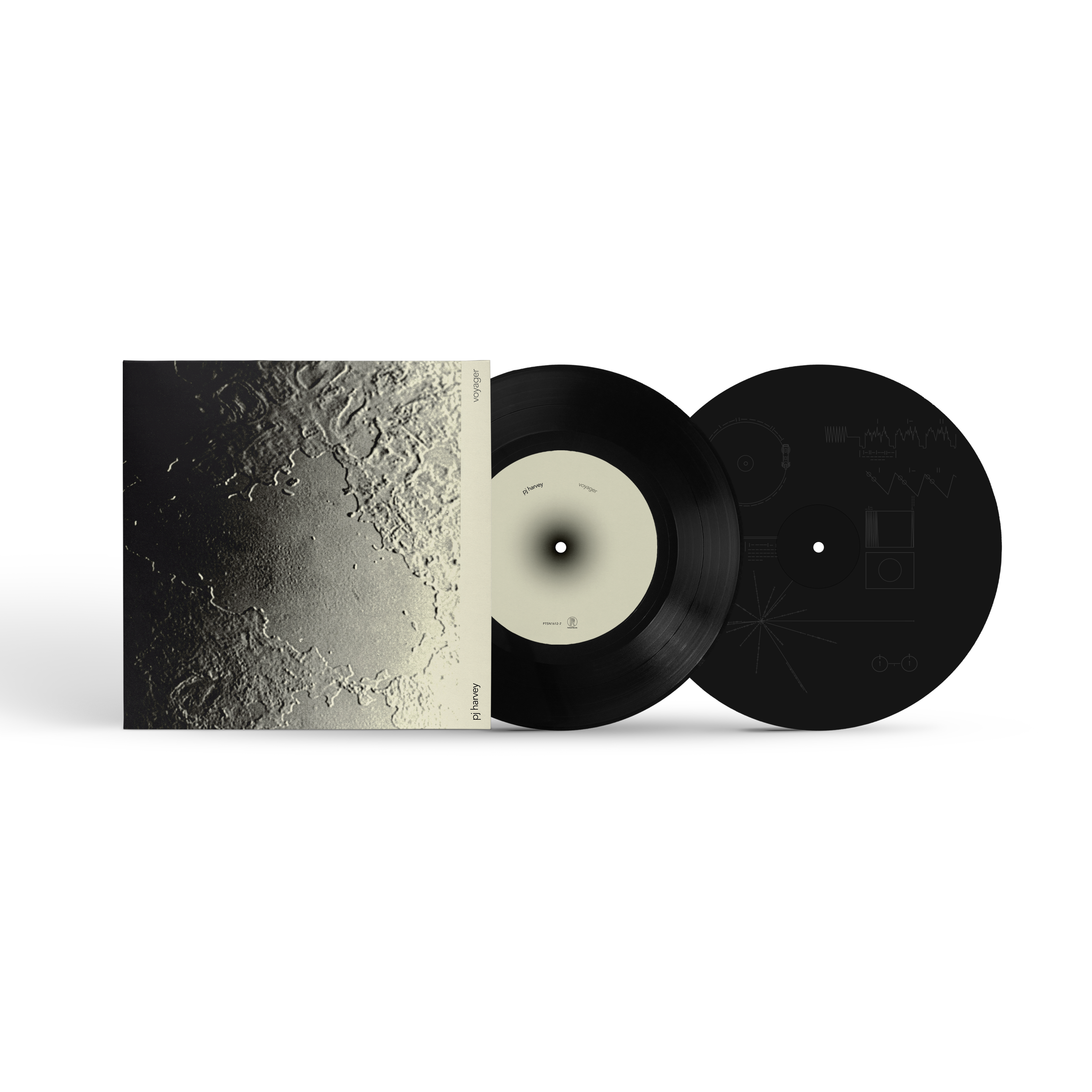 PJ HARVEY - VOYAGER - LIMITED EDITION ETCHED 7" BLACK VINYL IN DEBOSSED SLEEVE