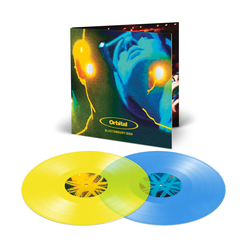 ORBITAL - GLASTONBURY 1994 - LIMITED TRANSPARENT BLUE & YELLOW 2LP VINYL