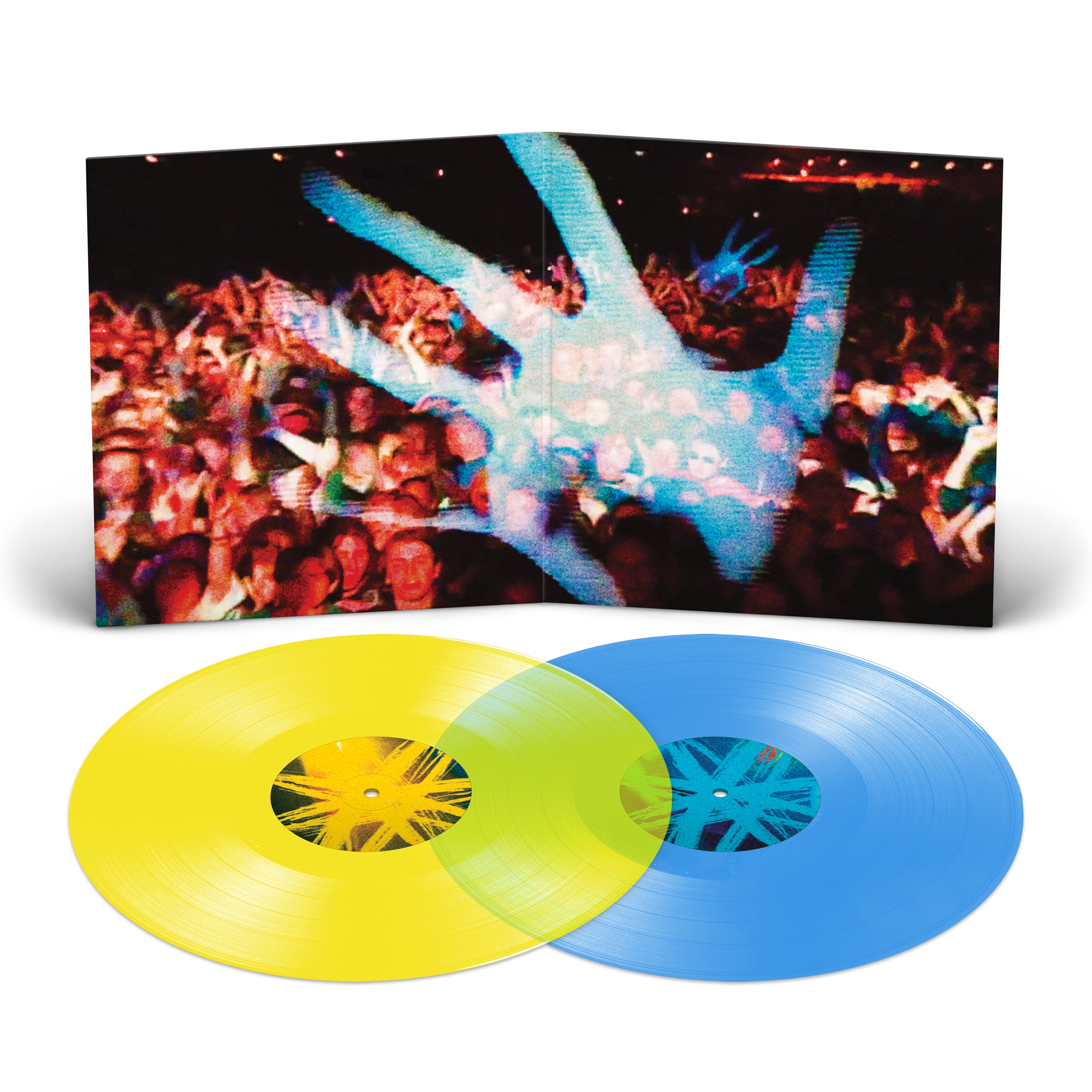 ORBITAL - GLASTONBURY 1994 - LIMITED TRANSPARENT BLUE & YELLOW 2LP VINYL