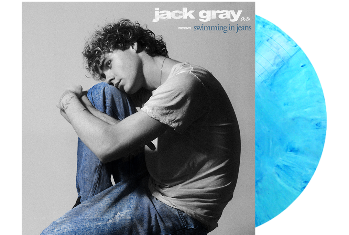 JACK GRAY - SWIMMING IN JEANS - LIMITED EDITION WAVY BLUE VINYL LP