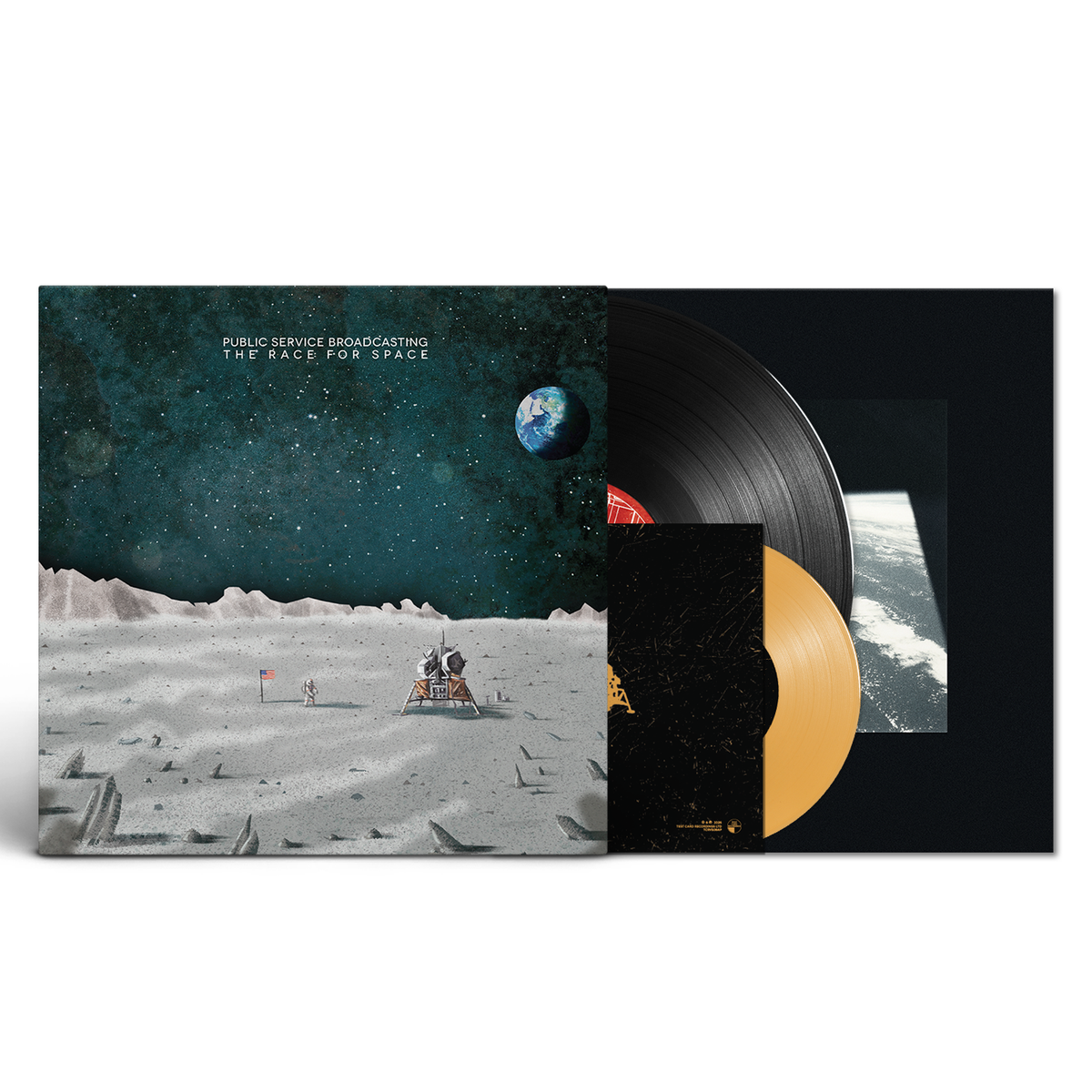 PUBLIC SERVICE BROADCASTING - THE RACE FOR SPACE (10+1 EDITION) - LIMITED EDITION BLACK VINYL LP + MUSTARD 7” VINYL - PRE ORDER OUT 23RD OCTOBER 2026