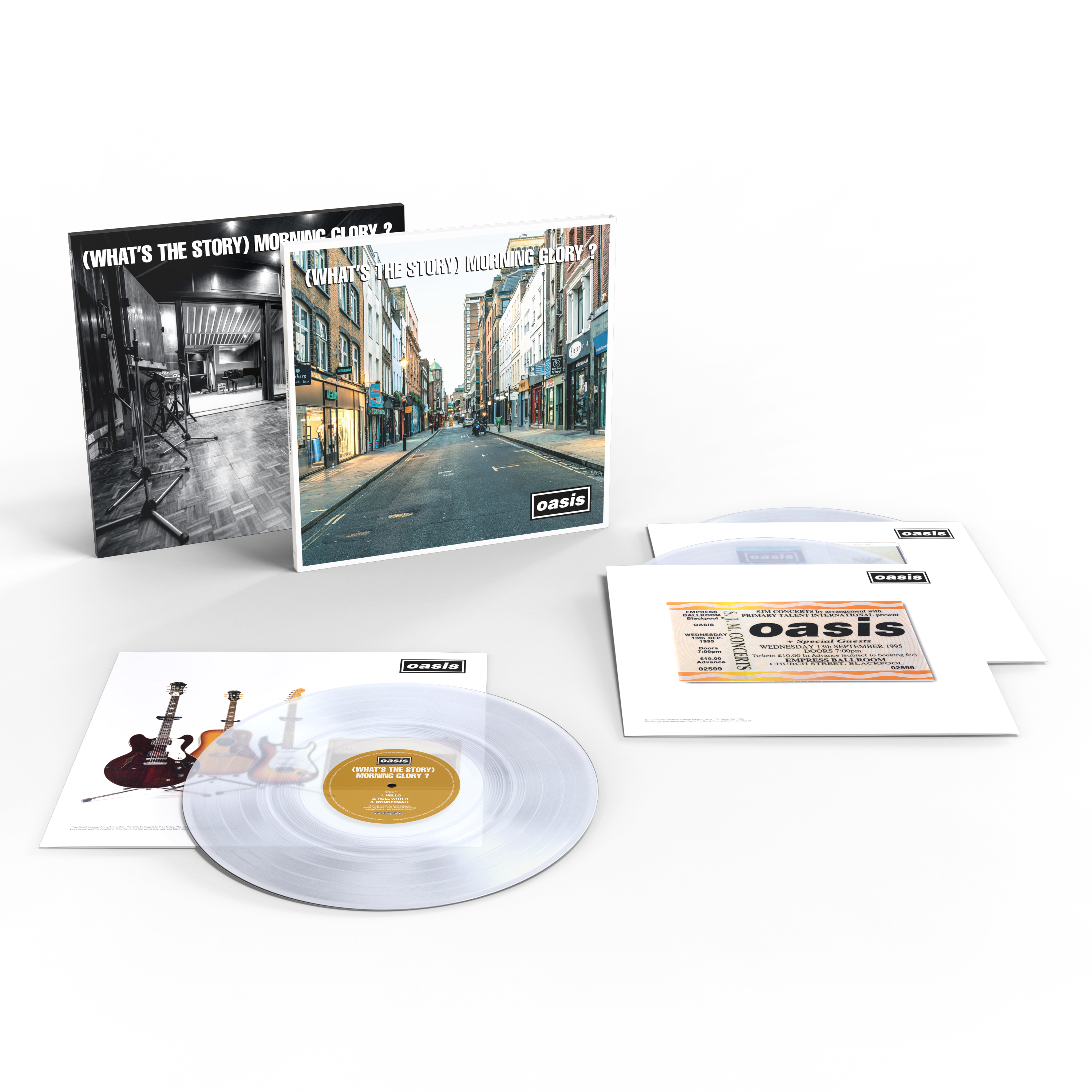 Oasis - (What's The Story) Morning Glory - 30th Anniversary Deluxe Edition 3LP 'Cast No Shadow' Crystal Clear Vinyl