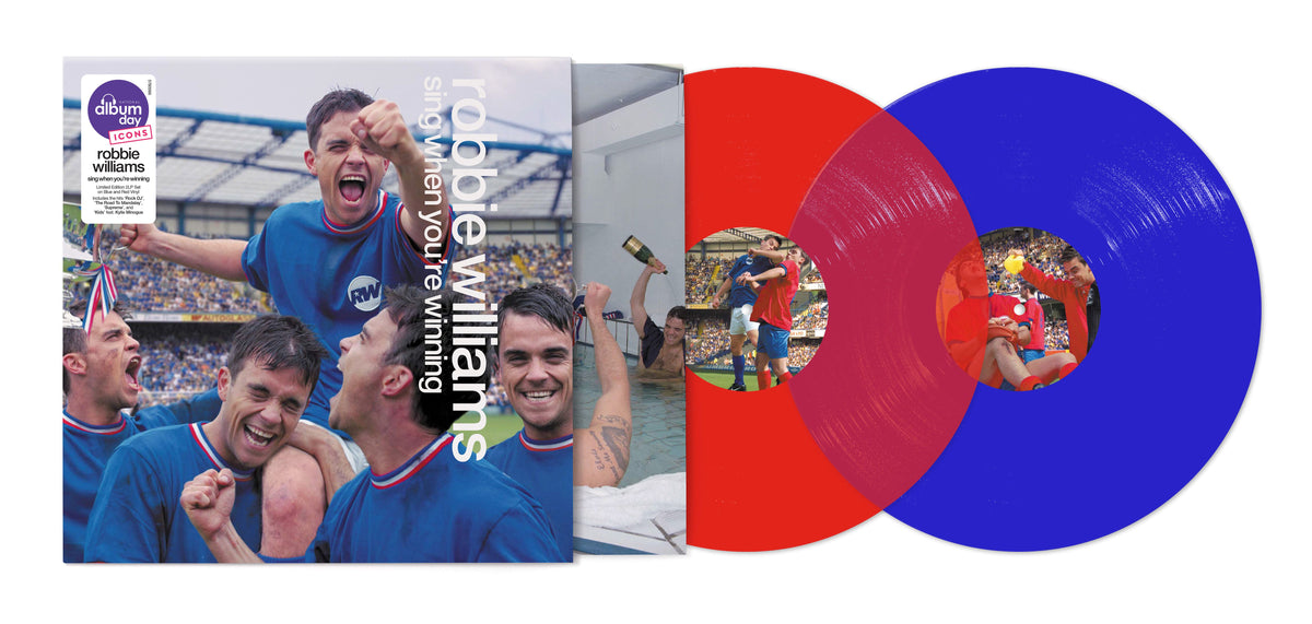 ROBBIE WILLIAMS - SING WHEN YOU'RE WINNING - LIMITED EDITION RED & BLUE VINYL 2LP - NATIONAL ALBUM DAY - PRE ORDER 17TH OCTOBER 2026