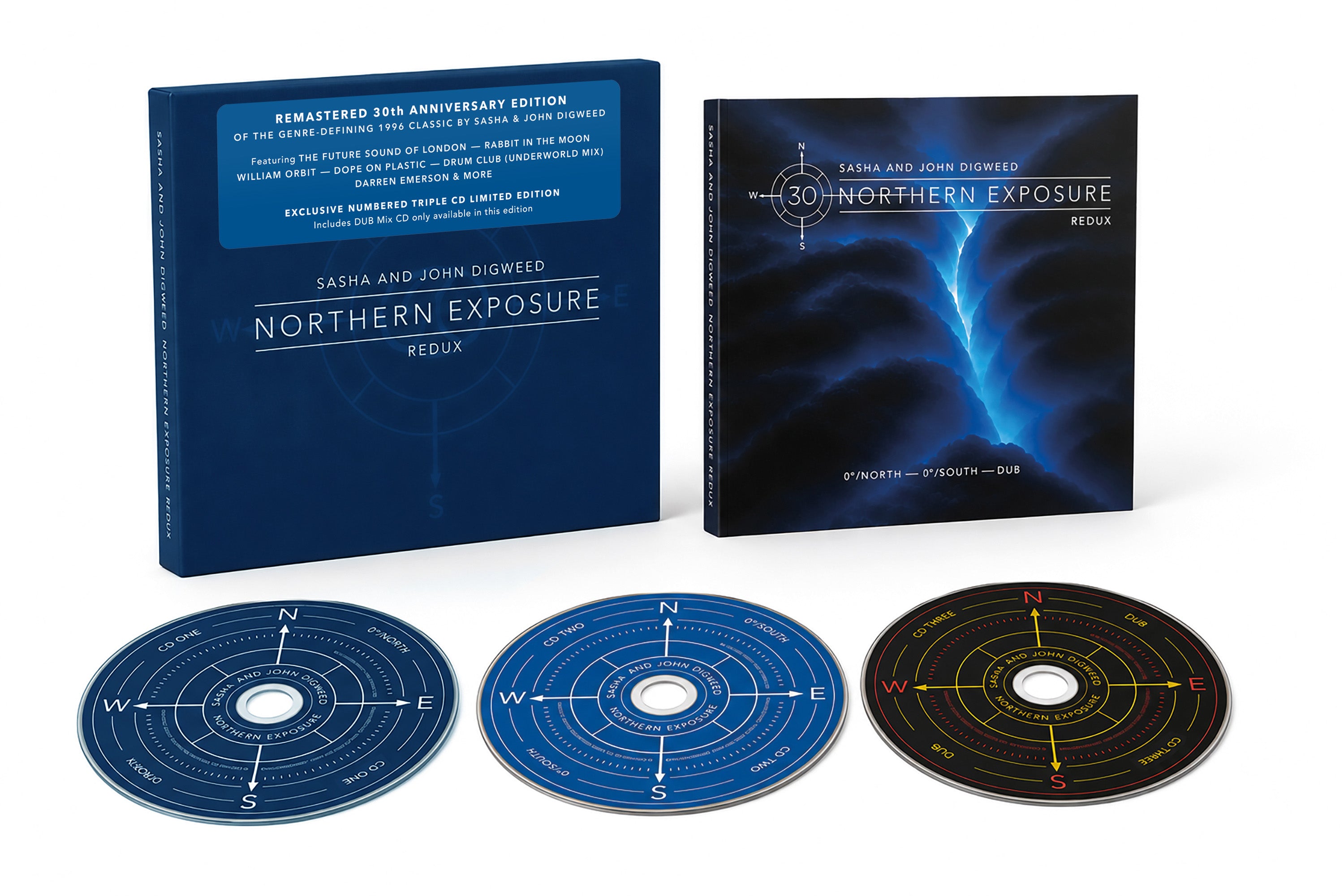 SASHA & JOHN DIGWEED - NORTHERN EXPOSURE REDUX - NUMBERED 3CD EDITION - LIMITED TO 5000 COPIES WORLDWIDE!