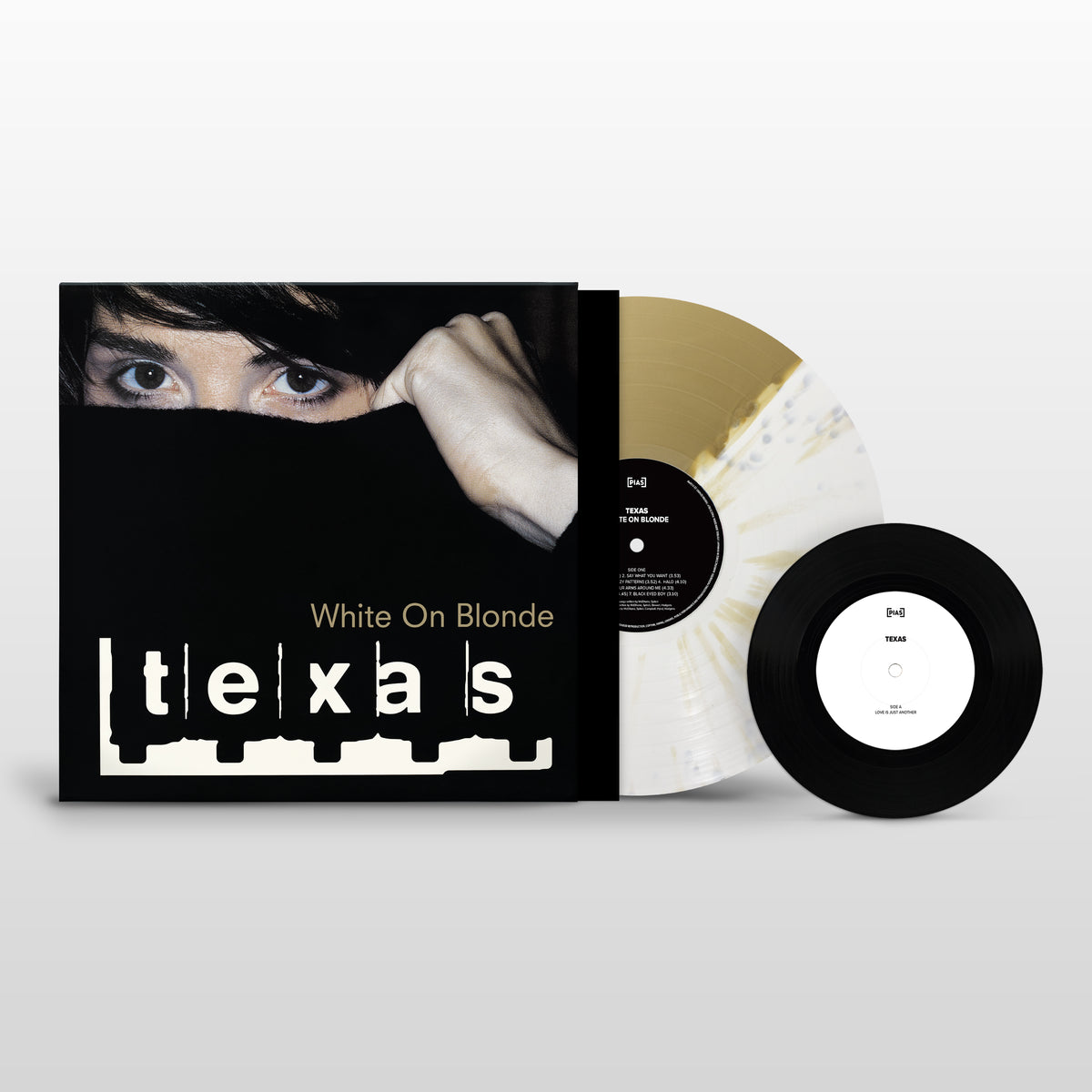 TEXAS - WHITE ON BLONDE (30TH ANNIVERSARY) - LIMITED EDITION SPLIT WHITE & GOLD VINYL LP + BONUS 7" VINYL - PRE ORDER OUT ON 5TH FEBRUARY 2027
