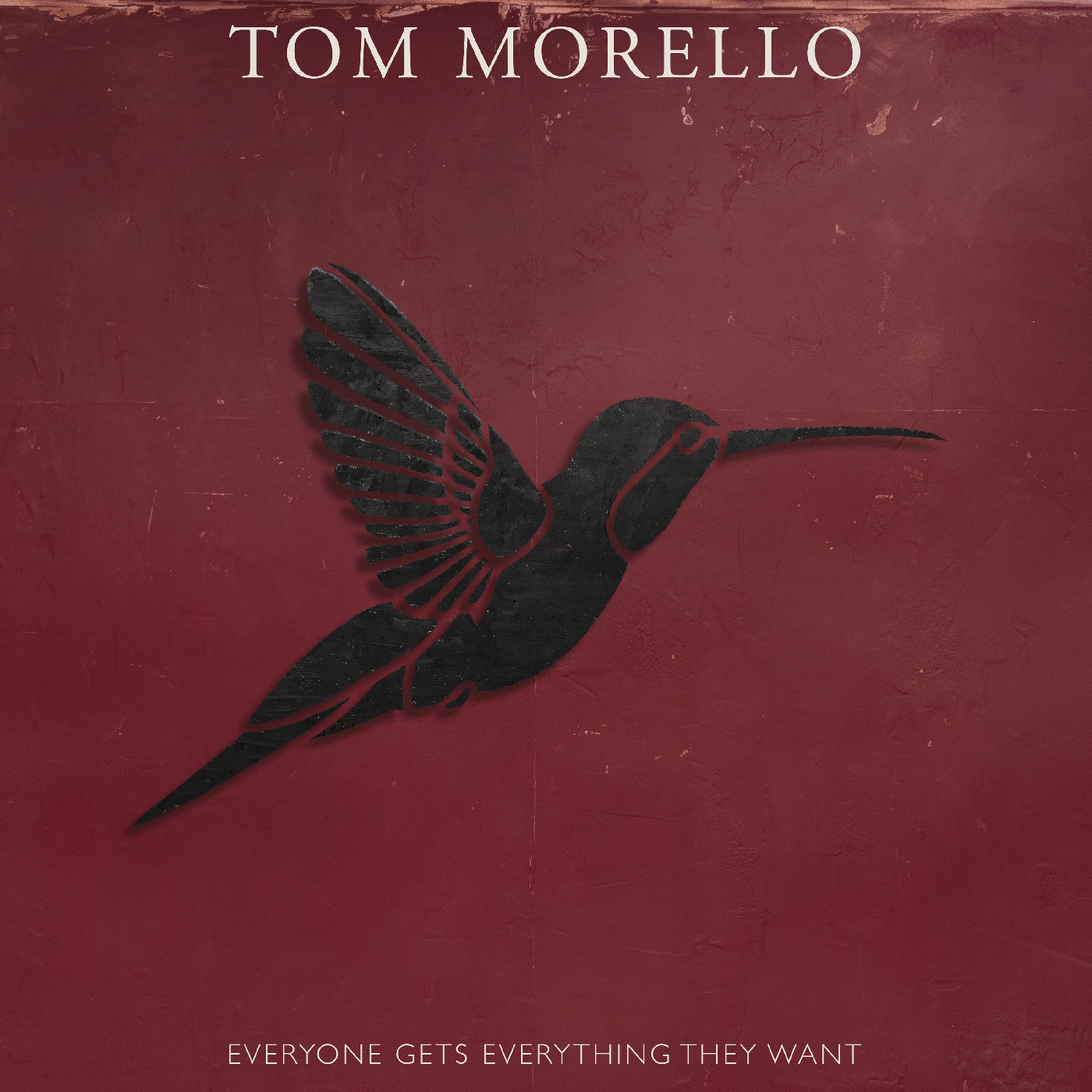 TOM MORELLO - EVERYONE GETS EVERYTHING THEY WANT - LIMITED EDITION BLOOD SWIRL VINYL LP