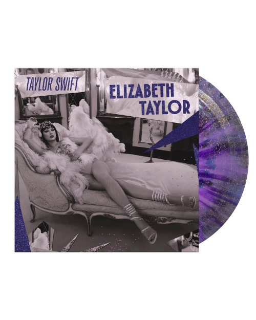 TAYLOR SWIFT - ELIZABETH TAYLOR - 'CRY MY EYES VIOLET GLITTER' 7" VINYL WITH COLLECTIBLE COVER ARTWORK RSD2026