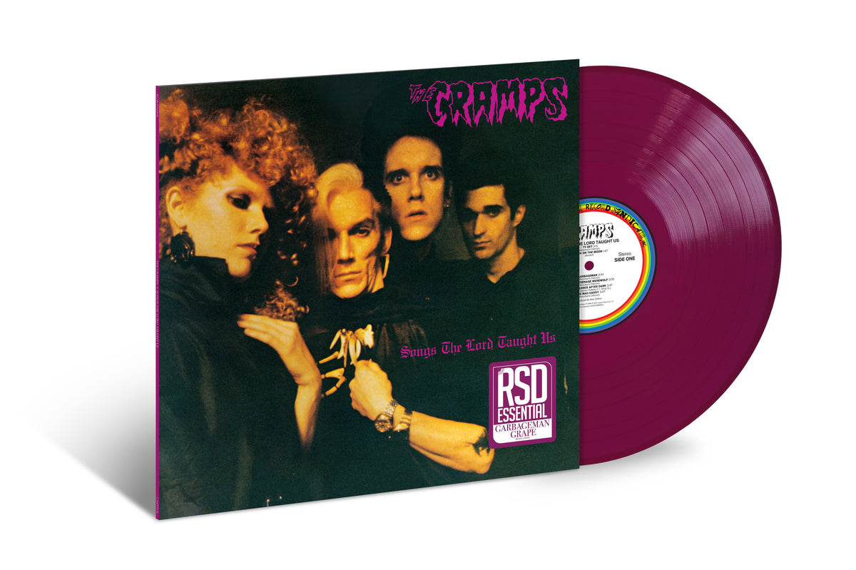 THE CRAMPS - SONGS THE LORD TAUGHT US - RSD ESSENTIALS - LIMITED EDITION GARBAGEMAN GRAPE VINYL LP - PRE ORDER OUT 6TH NOVEMBER 2026