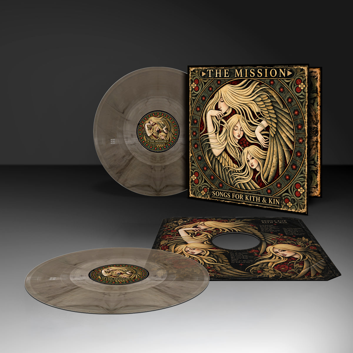 THE MISSION - SONGS FOR KITH AND KIN - LIMITED EDITION CLEAR WITH MARBLE VINYL LP - PRE ORDER OUT