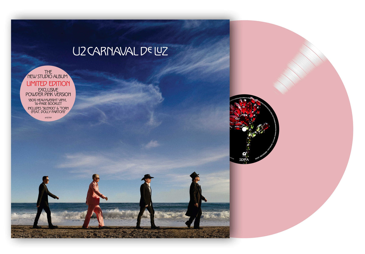 U2 - CARNAVAL DE LUZ - LIMITED EDITION INDIES EXCLSUIVE POWDER ROSE PINK VINYL LP - PRE ORDER OUT 13TH NOV 2026 (Copy)