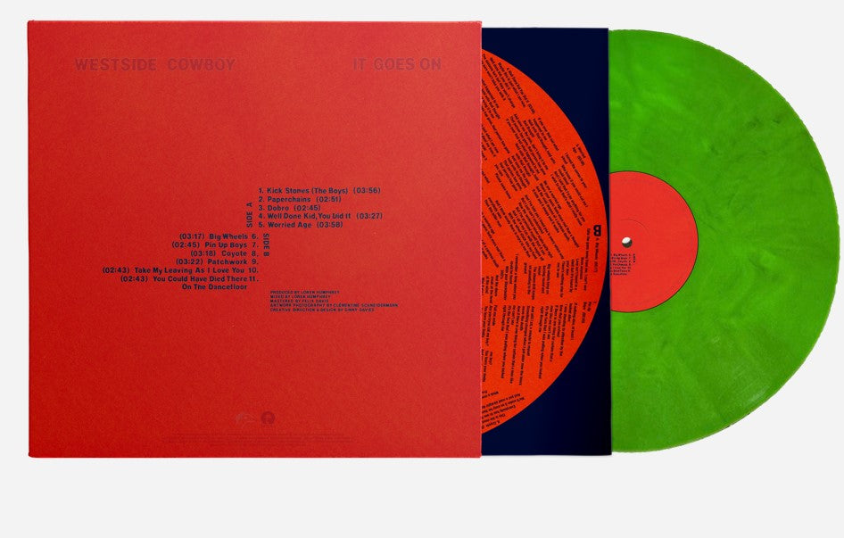 WESTSIDE COWBOY - IT GOES ON - LIMITED EDITION INDIES EXCLUSIVE GREEN VINYL LP - PRE ORDER 20TH NOVEMBER 2026