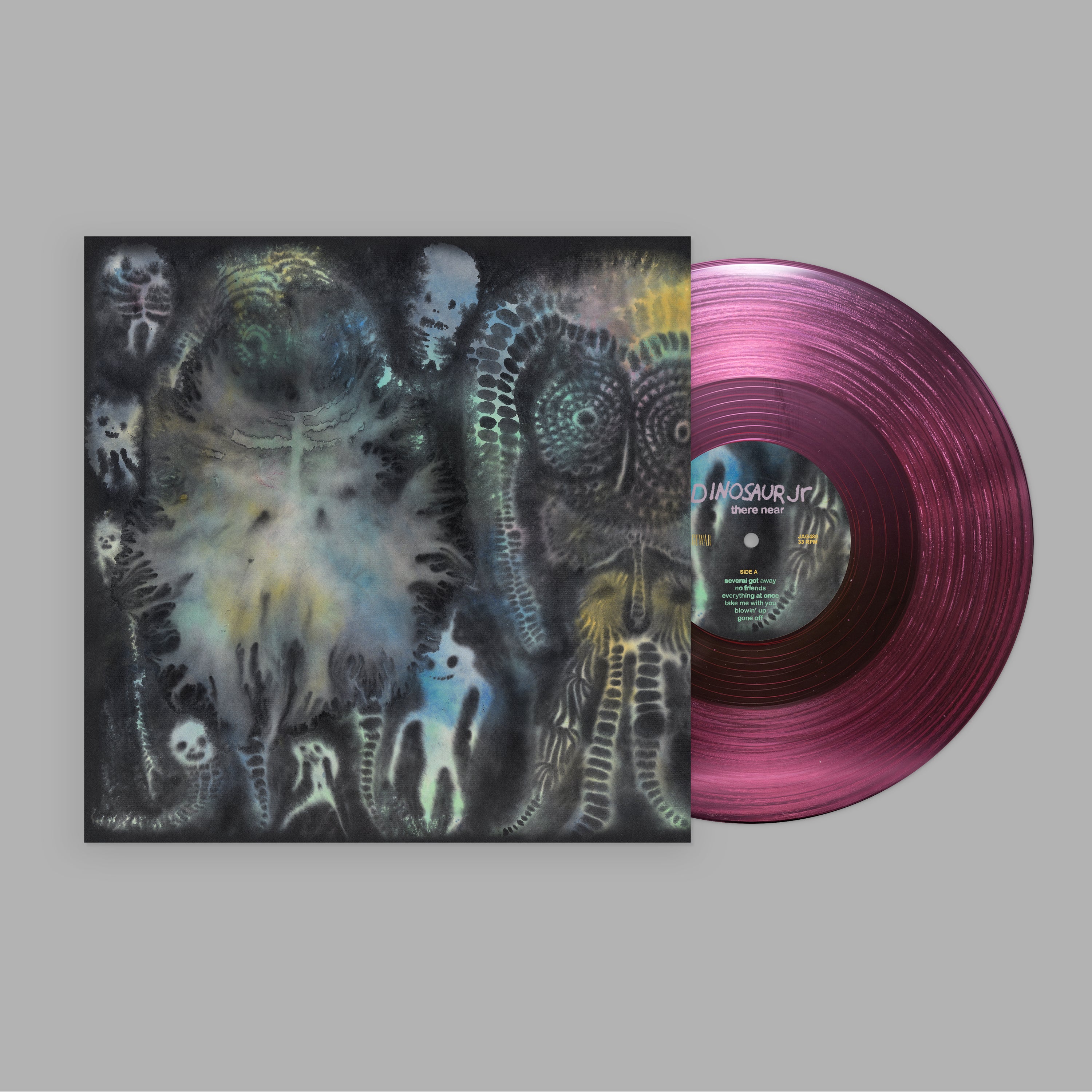 DINOSAUR JR - THERE NEAR - LIMITED EDITION INDIES ONLY CLEAR PINK VINYL LP