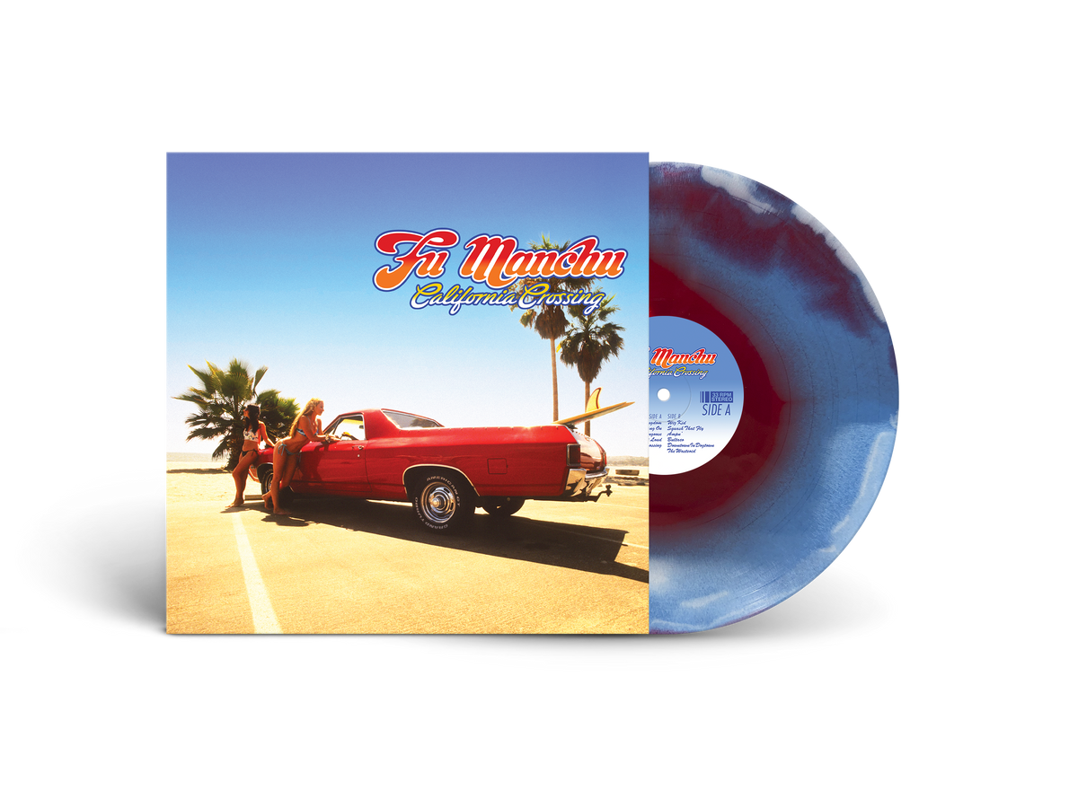 FU MANCHU - CALIFORNIA CROSSING 25TH ANNIVERSARY EDITION - RED/WHITE/BLUE 3 LAYER COLOUR VINYL LP - PRE ORDER OUT 23RD OCT 2026