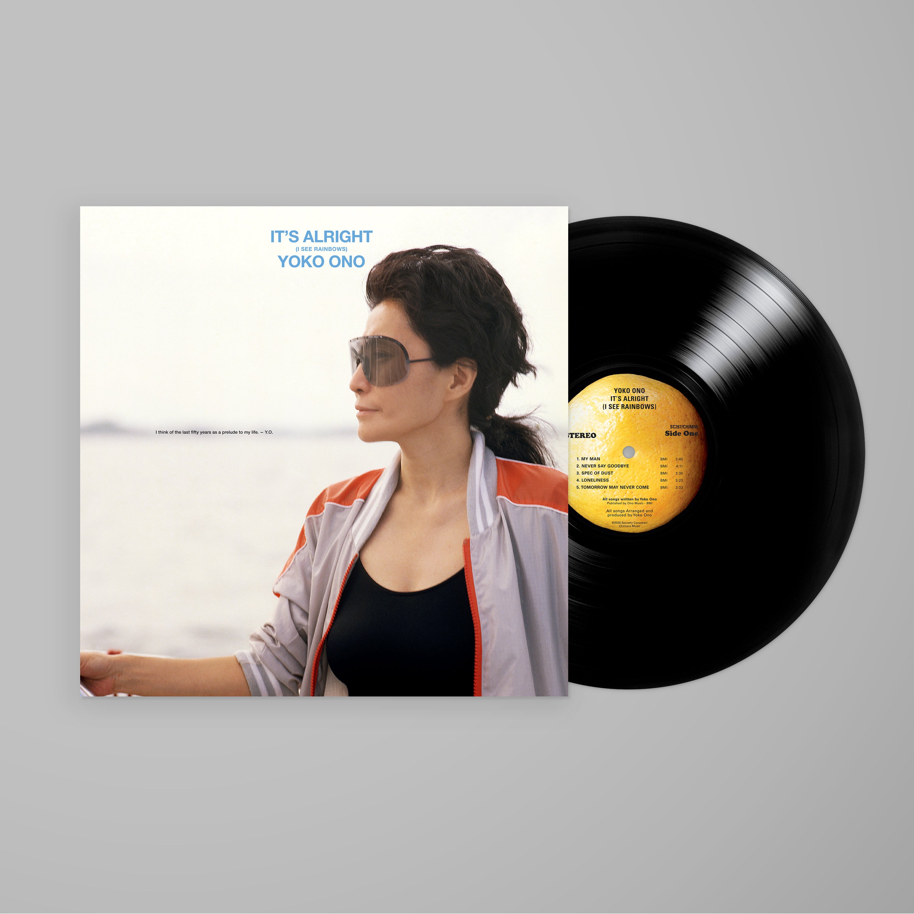 YOKO ONO - IT'S ALRIGHT (I SEE RAINBOWS) - BLACK VINYL LP